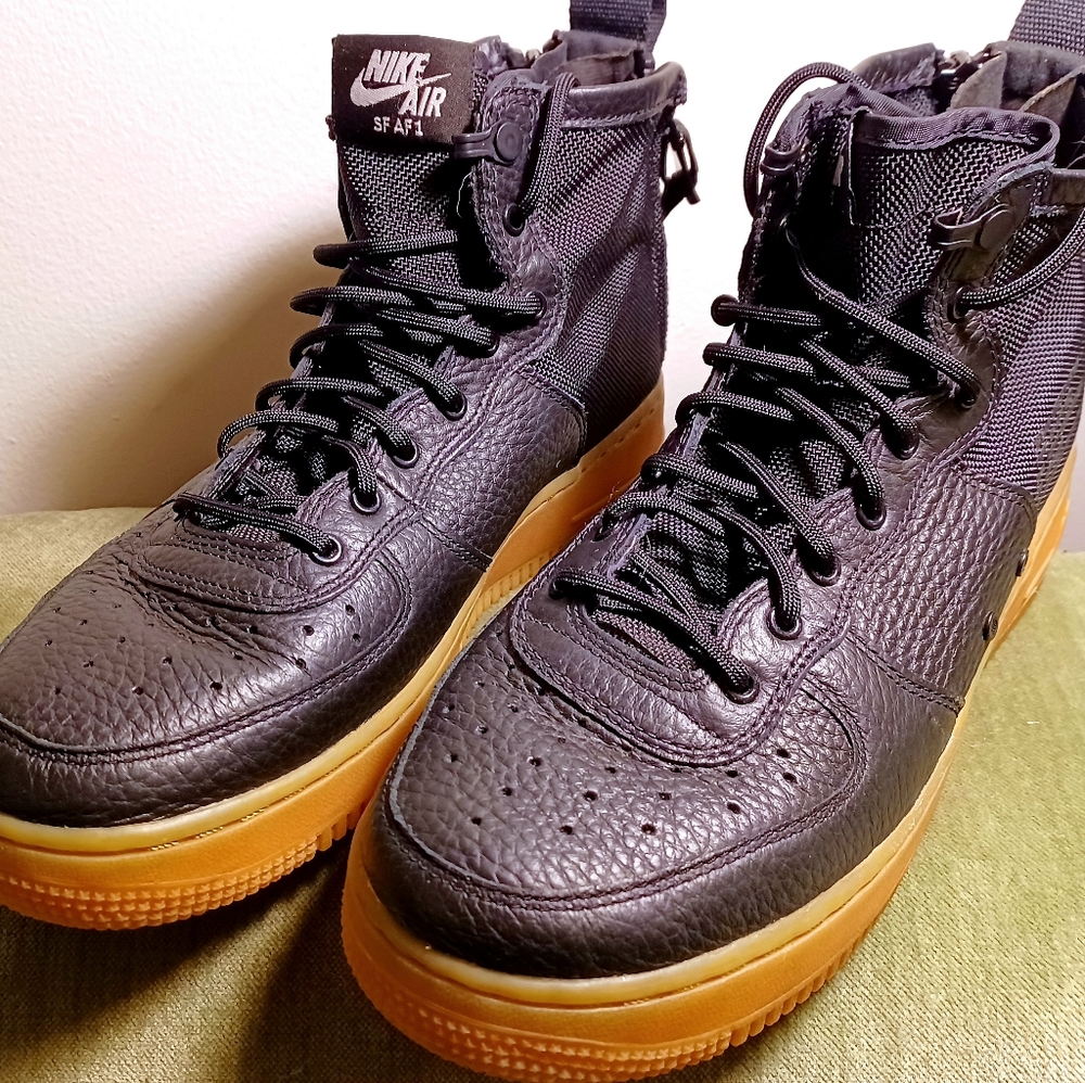 Nike SF AF1 Urban Utility Black Gum Size 7Y (or size 8.5 Women)